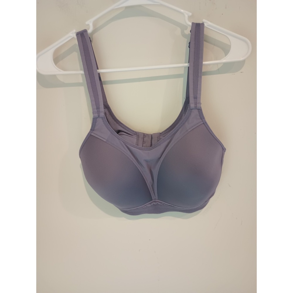 CALIA by Carrie Underwood Sports Bra 34C High Impact Molded Cups Purple Gray
